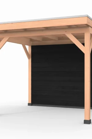 Douglas overkapping, 300 x 250, met achterwand, Westwood Comfort Zwart Shop Nu